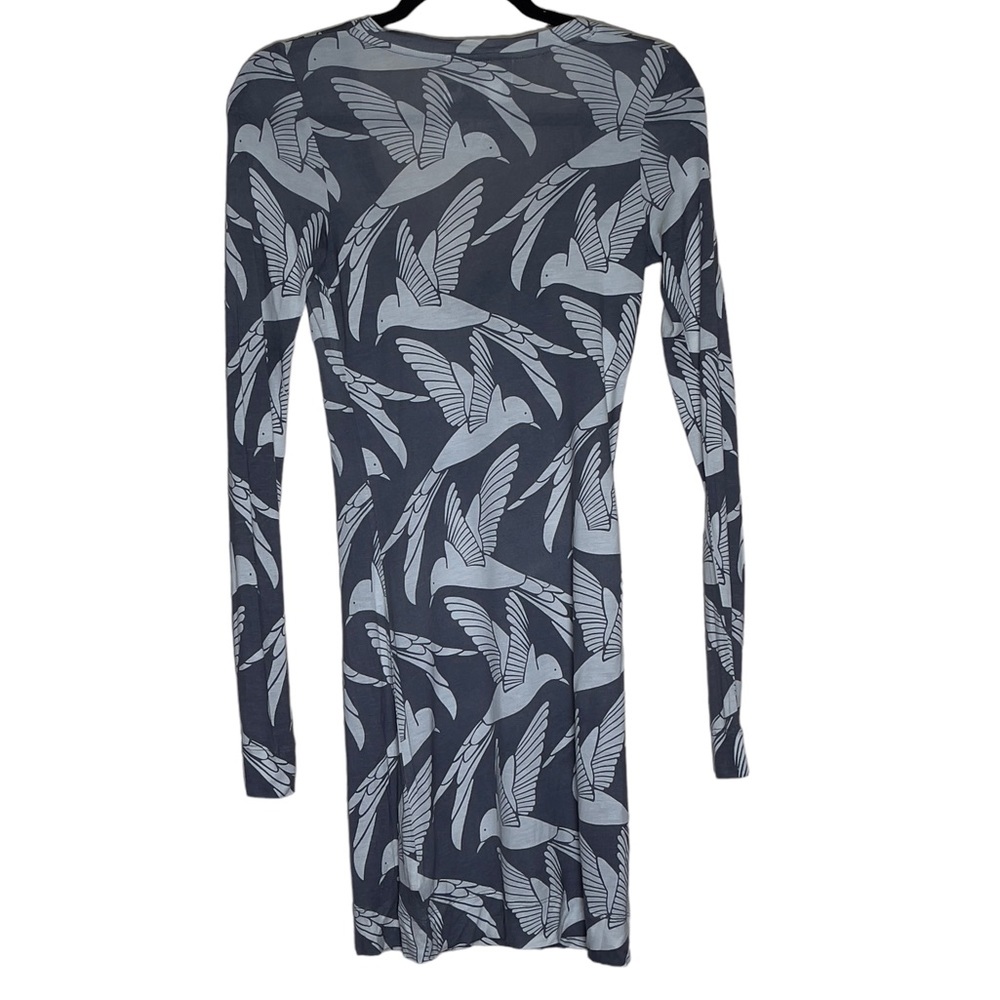 Young Fabulous & Broke Bird Print Size XS Black & White Dress - Picture 9 of 9